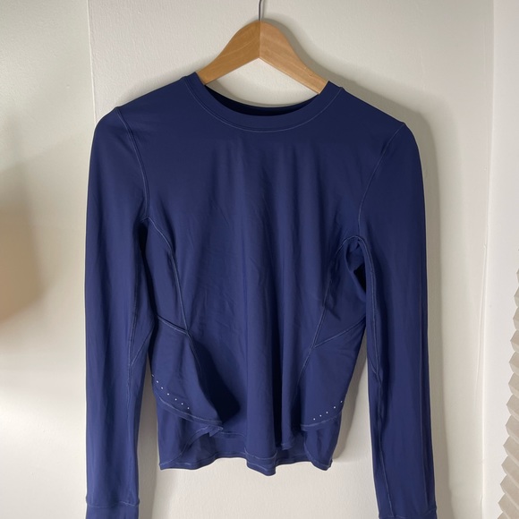 UV Protection Fold-Over Running Long-Sleeve Shirt Size 4 - Picture 5 of 5